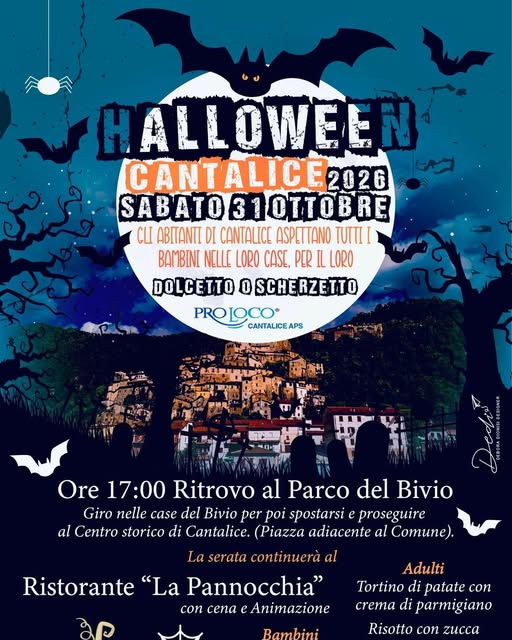 Locandina di Halloween Cantalice 2026