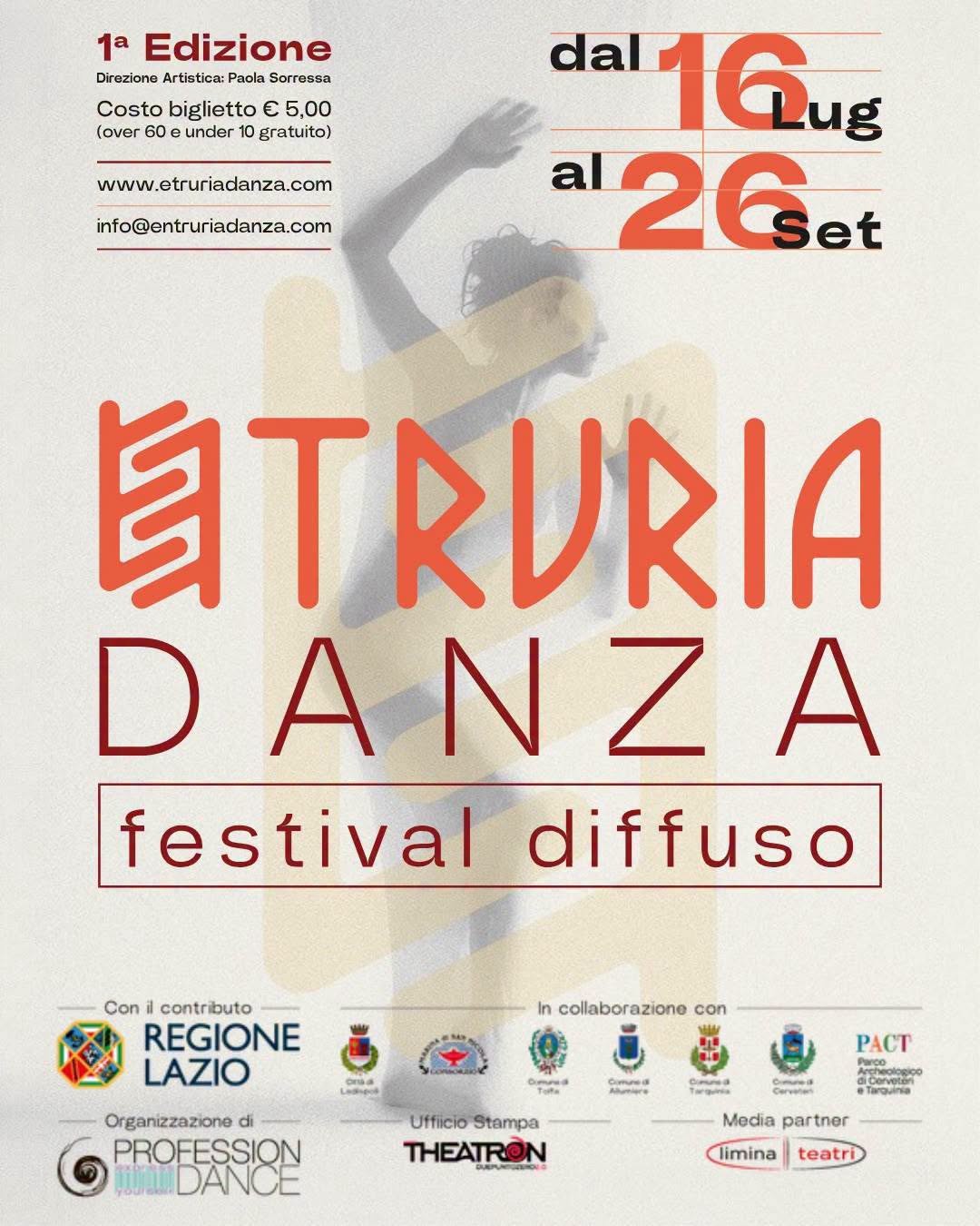 Locandina di Etruria Danza – festival diffuso
