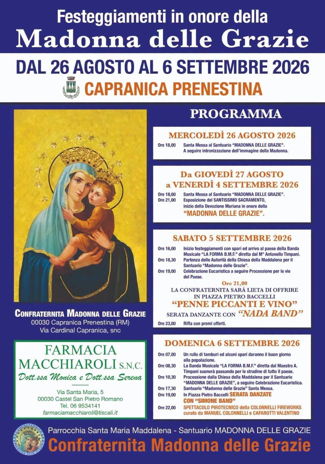 Locandina di Festa della Madonna delle Grazie