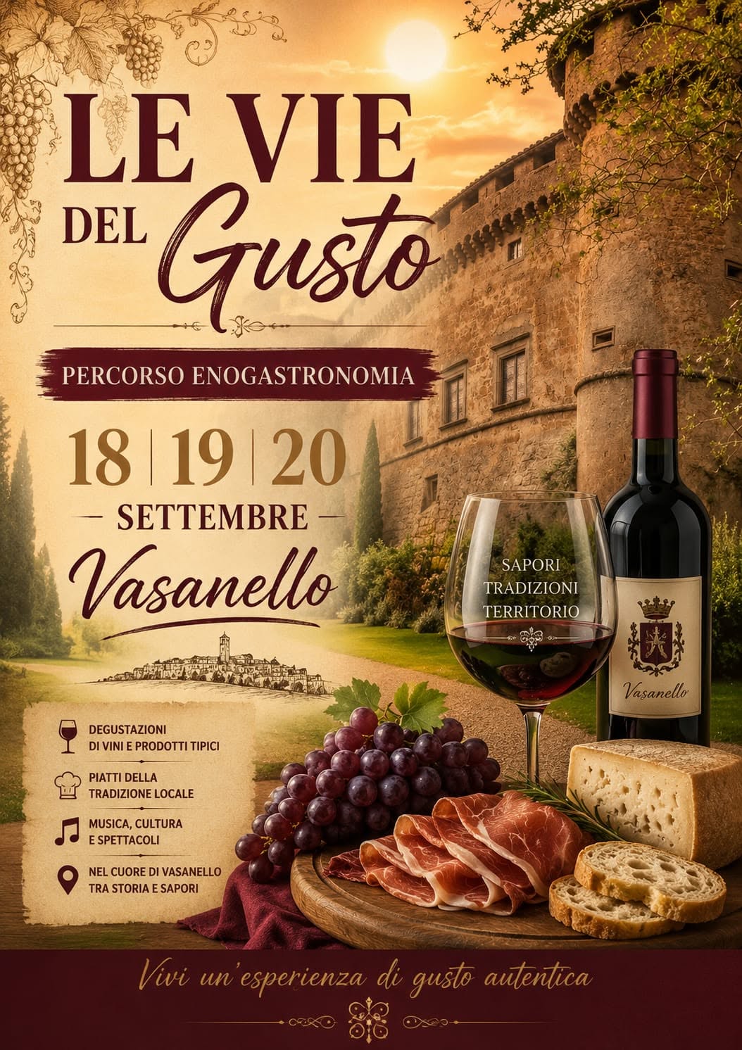 Locandina di Le Vie del Gusto