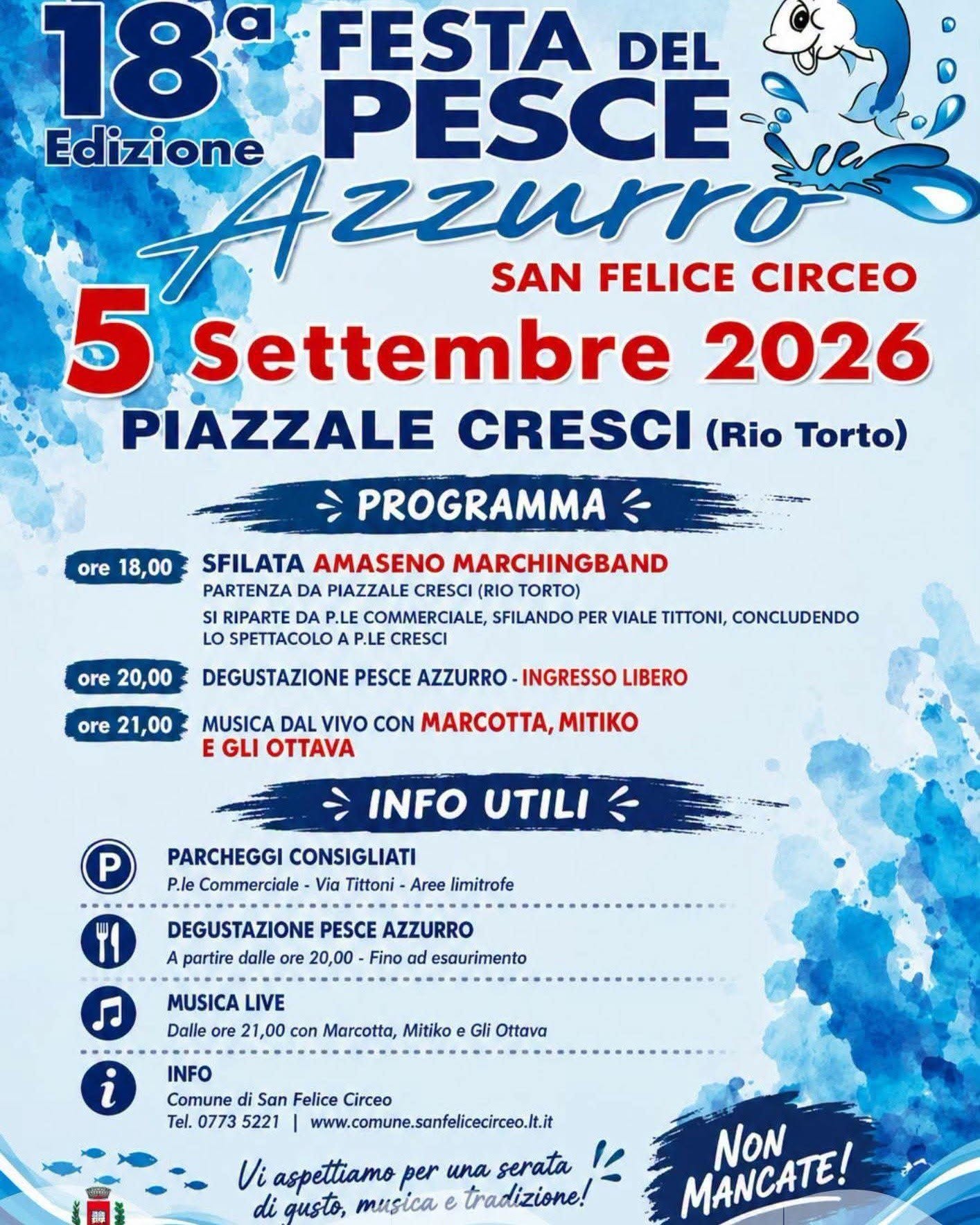 Locandina di 18ª Edizione Festa del Pesce Azzurro