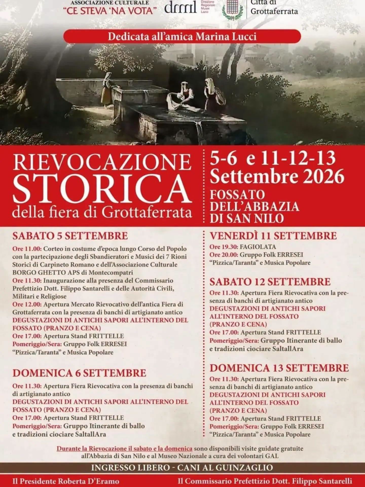 Locandina di Rievocazione Storica della Fiera di Grottaferrata 'Ce Steva Na Vota'