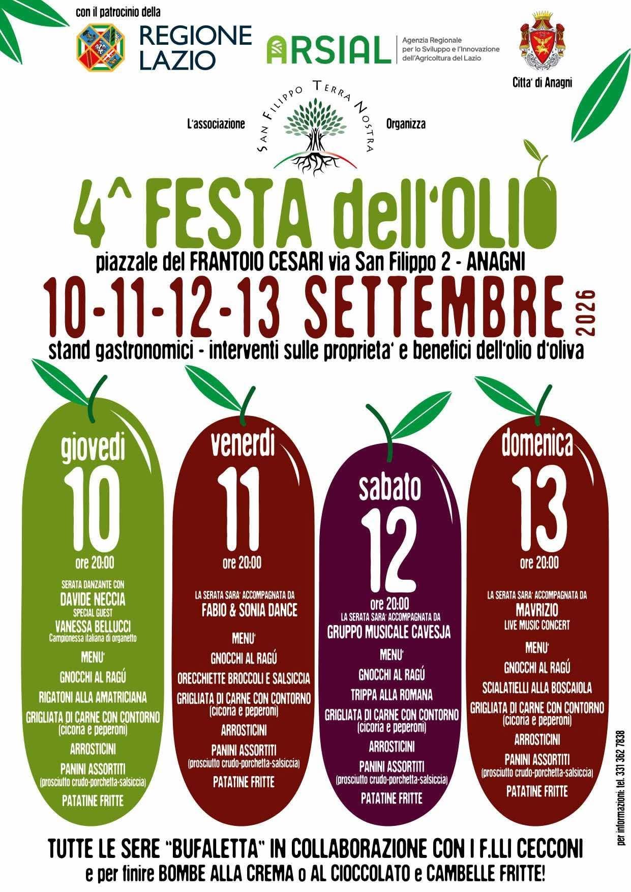 Locandina di 4^ Festa dell'Olio