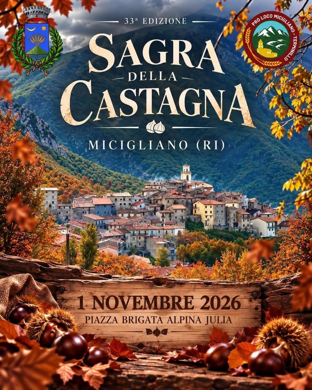 Locandina di 33ª EDIZIONE SAGRA DELLA CASTAGNA