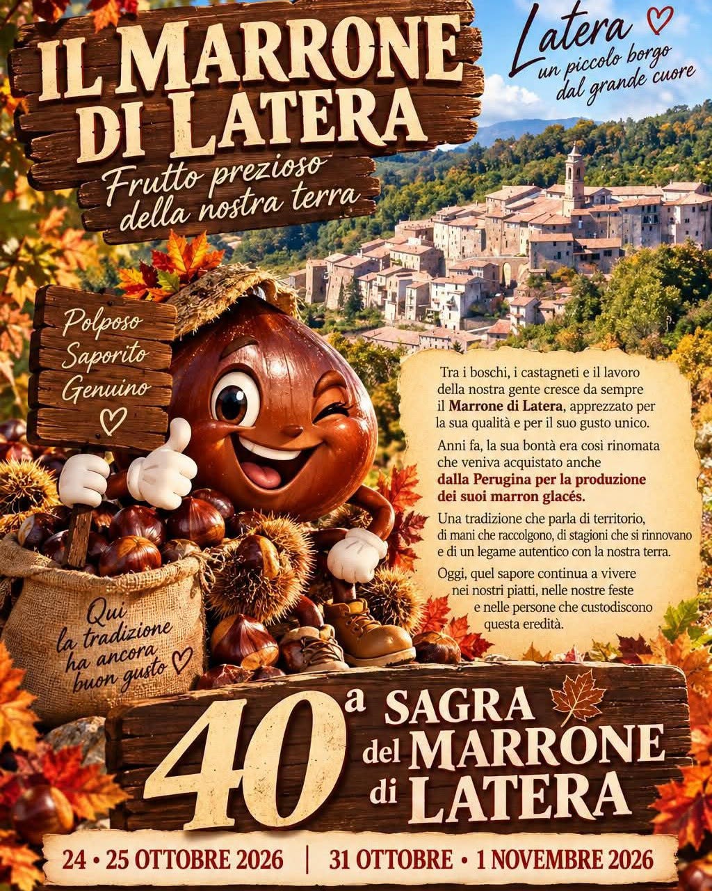 Locandina di 40ª Sagra del Marrone di Latera