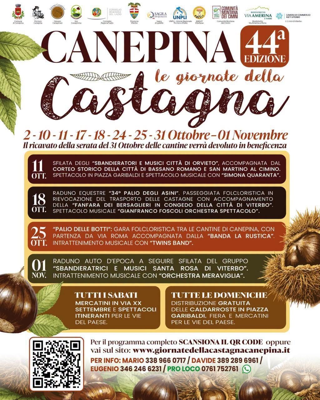 Locandina di Le Giornate della Castagna - 44ª Edizione