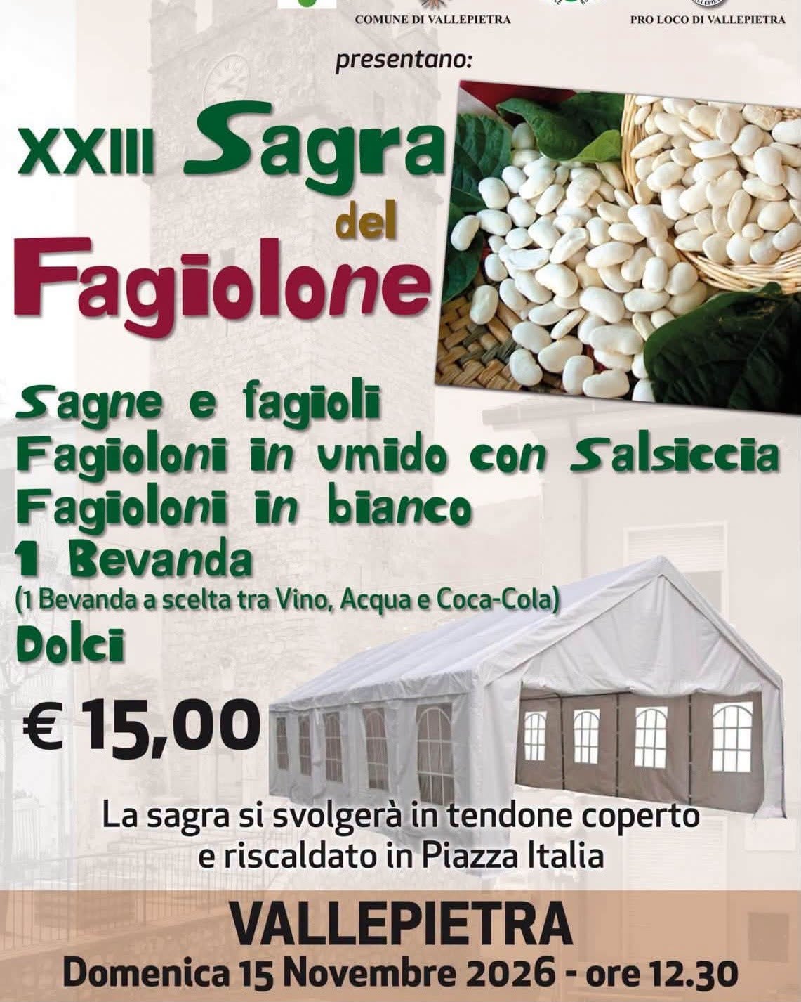 Locandina di XXIII Sagra del Fagiolone