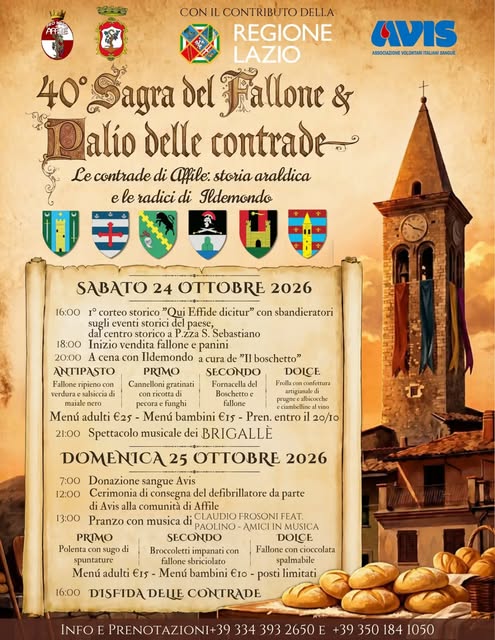 Locandina di 40° Sagra del Fallone & Palio delle contrade
