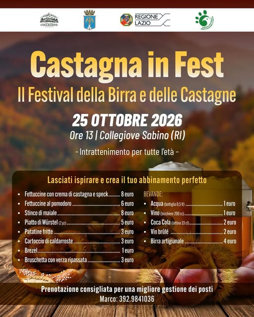 Locandina di Castagna in Fest - II Festival della Birra e delle Castagne
