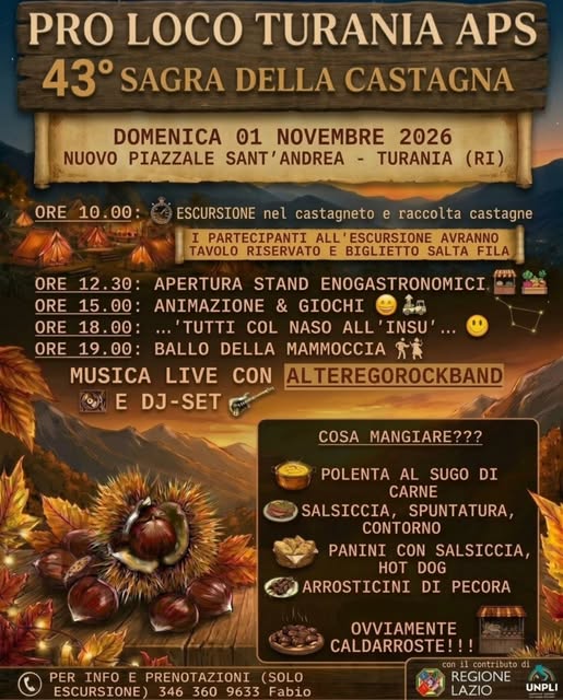 Locandina di 43° Sagra della Castagna